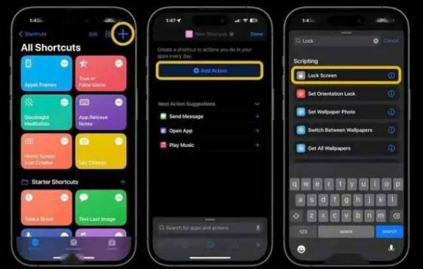 阳曲苹果14锁屏维修店分享iPhone14升级iOS16.4后如何创建锁屏快捷方式 